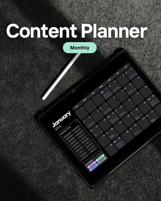 Monthly Content Calendar